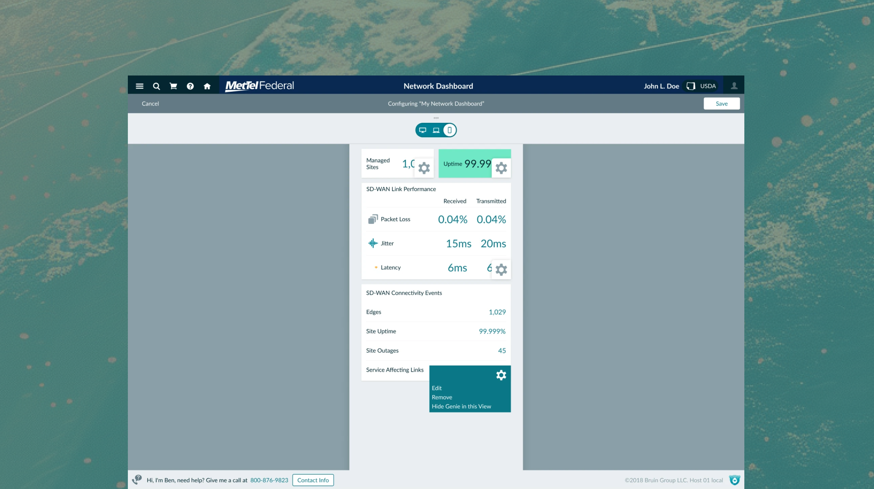 Access the dashboards on the go, from anywhere